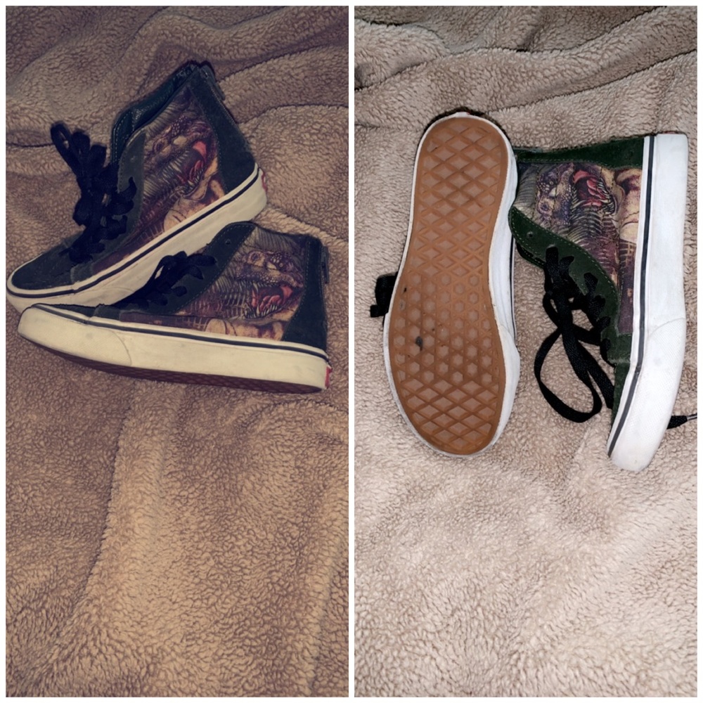 High top dinosaur vans